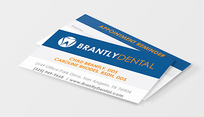 Dentist Appointment Cards