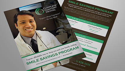 Dentist Smile Savings Program Flyer