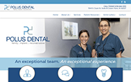 Polus Dental website home page